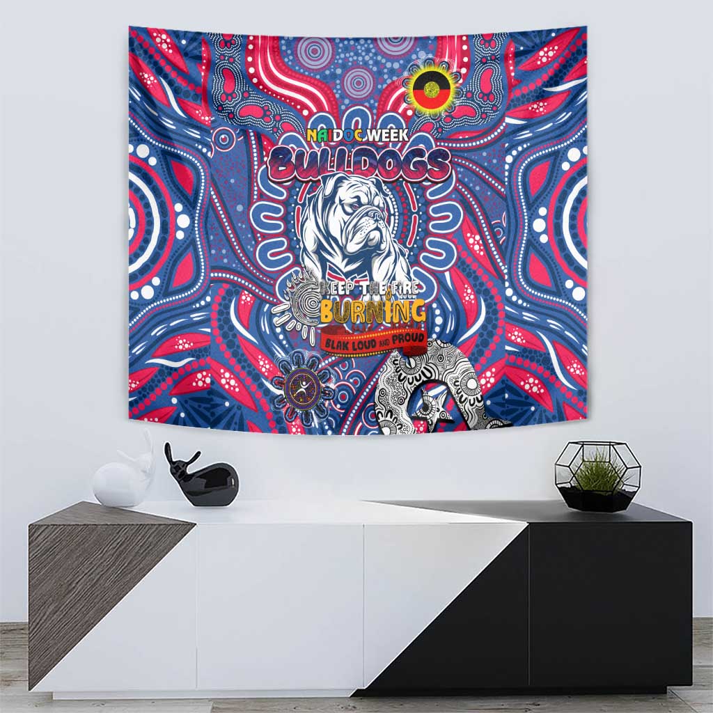 Western Bulldogs NAIDOC Week 2024 Tapestry Mascot Football