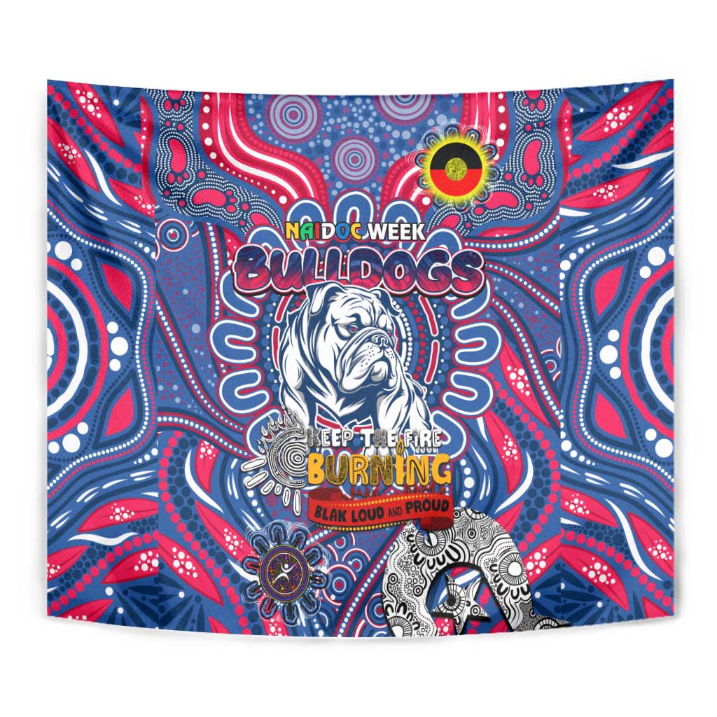 Western Bulldogs NAIDOC Week 2024 Tapestry Mascot Football