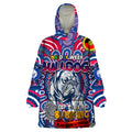 Custom Western Bulldogs NAIDOC Week 2024 Wearable Blanket Hoodie Mascot Football