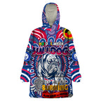 Custom Western Bulldogs NAIDOC Week 2024 Wearable Blanket Hoodie Mascot Football
