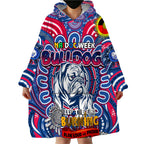 Custom Western Bulldogs NAIDOC Week 2024 Wearable Blanket Hoodie Mascot Football