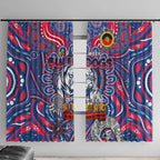 Western Bulldogs NAIDOC Week 2024 Window Curtain Mascot Football