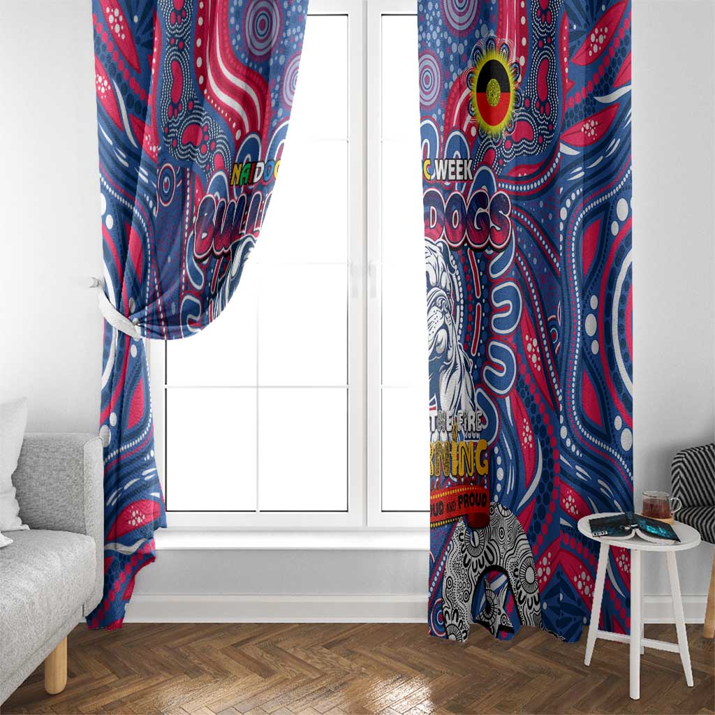 Western Bulldogs NAIDOC Week 2024 Window Curtain Mascot Football