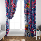 Western Bulldogs NAIDOC Week 2024 Window Curtain Mascot Football