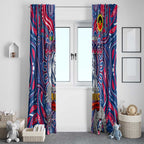 Western Bulldogs NAIDOC Week 2024 Window Curtain Mascot Football