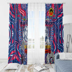 Western Bulldogs NAIDOC Week 2024 Window Curtain Mascot Football