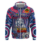 Custom Western Bulldogs NAIDOC Week 2024 Zip Hoodie Mascot Football