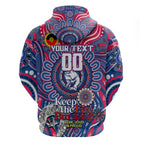 Custom Western Bulldogs NAIDOC Week 2024 Zip Hoodie Mascot Football