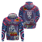 Custom Western Bulldogs NAIDOC Week 2024 Zip Hoodie Mascot Football