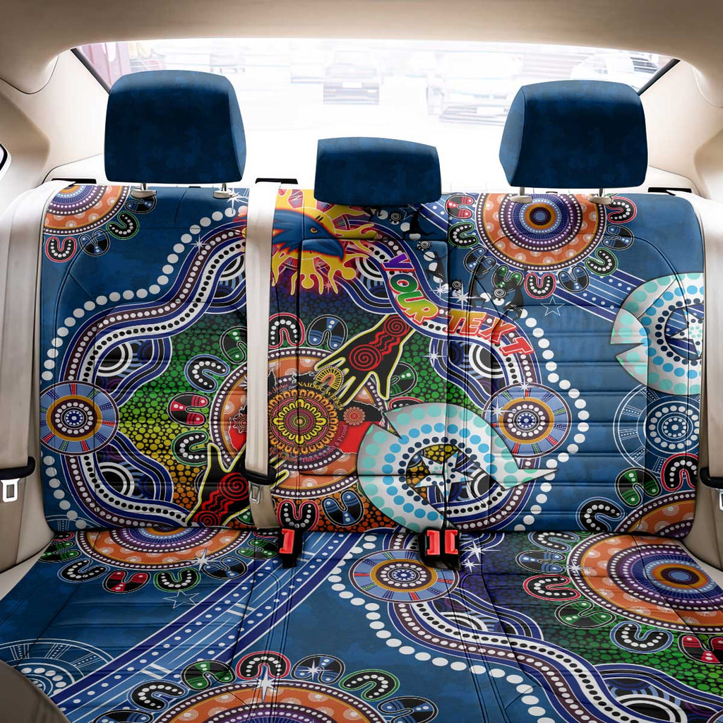 Custom NAIDOC Week 2024 Adelaide Crows Back Car Seat Cover Australia Aboriginal Dot Painting