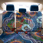 Custom NAIDOC Week 2024 Adelaide Crows Back Car Seat Cover Australia Aboriginal Dot Painting