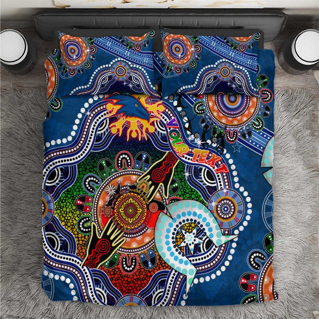 Custom NAIDOC Week 2024 Adelaide Crows Bedding Set Australia Aboriginal Dot Painting