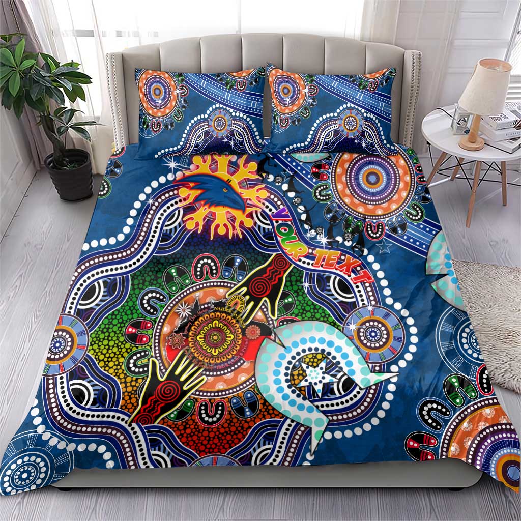 Custom NAIDOC Week 2024 Adelaide Crows Bedding Set Australia Aboriginal Dot Painting