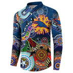 Custom NAIDOC Week 2024 Adelaide Crows Button Sweatshirt Australia Aboriginal Dot Painting