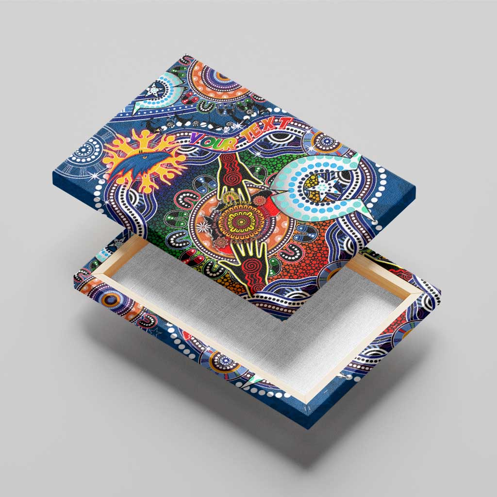 Custom NAIDOC Week 2024 Adelaide Crows Canvas Wall Art Australia Aboriginal Dot Painting