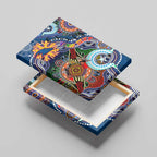 Custom NAIDOC Week 2024 Adelaide Crows Canvas Wall Art Australia Aboriginal Dot Painting