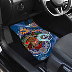 Custom NAIDOC Week 2024 Adelaide Crows Car Mats Australia Aboriginal Dot Painting