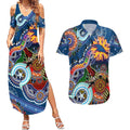 Custom NAIDOC Week 2024 Adelaide Crows Couples Matching Summer Maxi Dress and Hawaiian Shirt Australia Aboriginal Dot Painting