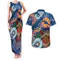 Custom NAIDOC Week 2024 Adelaide Crows Couples Matching Tank Maxi Dress and Hawaiian Shirt Australia Aboriginal Dot Painting