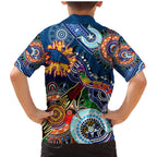 Custom NAIDOC Week 2024 Adelaide Crows Family Matching Mermaid Dress and Hawaiian Shirt Australia Aboriginal Dot Painting