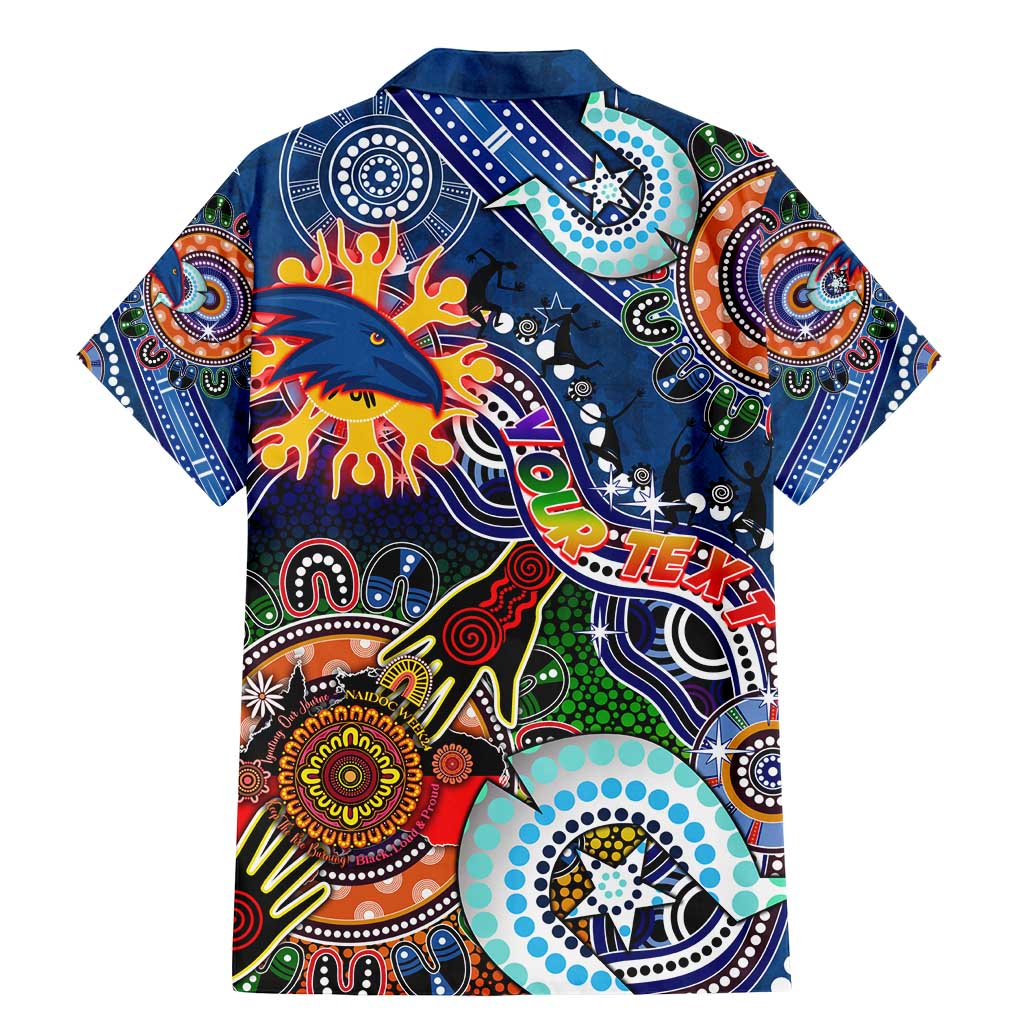 Custom NAIDOC Week 2024 Adelaide Crows Family Matching Mermaid Dress and Hawaiian Shirt Australia Aboriginal Dot Painting