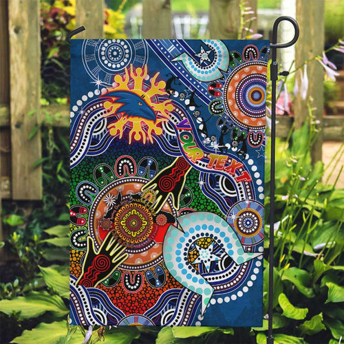 Custom NAIDOC Week 2024 Adelaide Crows Garden Flag Australia Aboriginal Dot Painting