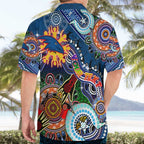 Custom NAIDOC Week 2024 Adelaide Crows Hawaiian Shirt Australia Aboriginal Dot Painting