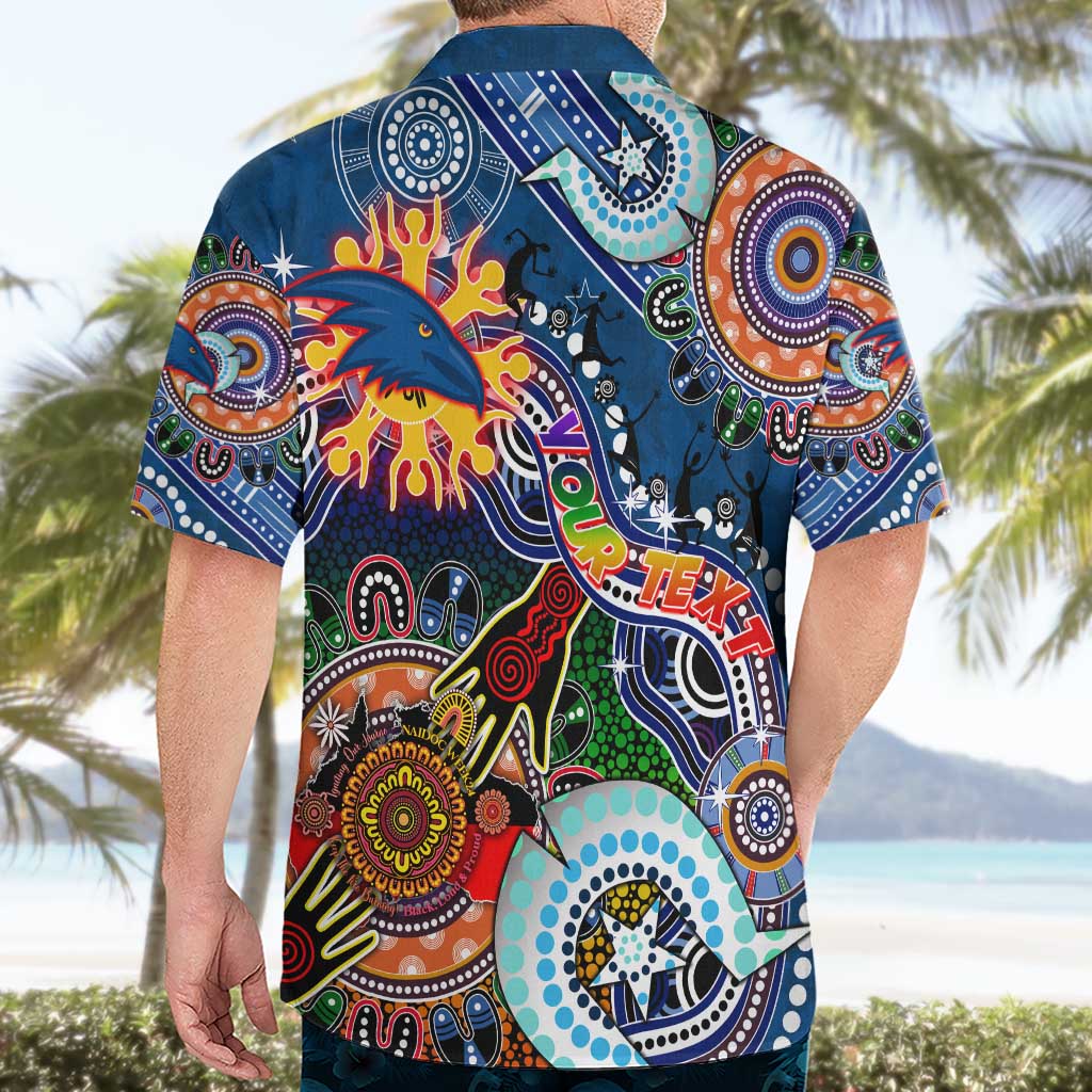 Custom NAIDOC Week 2024 Adelaide Crows Hawaiian Shirt Australia Aboriginal Dot Painting