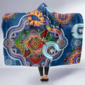 Custom NAIDOC Week 2024 Adelaide Crows Hooded Blanket Australia Aboriginal Dot Painting
