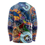 Custom NAIDOC Week 2024 Adelaide Crows Long Sleeve Shirt Australia Aboriginal Dot Painting