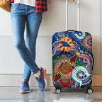 Custom NAIDOC Week 2024 Adelaide Crows Luggage Cover Australia Aboriginal Dot Painting
