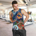 Custom NAIDOC Week 2024 Adelaide Crows Men Tank Top Australia Aboriginal Dot Painting