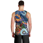Custom NAIDOC Week 2024 Adelaide Crows Men Tank Top Australia Aboriginal Dot Painting
