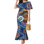 Custom NAIDOC Week 2024 Adelaide Crows Mermaid Dress Australia Aboriginal Dot Painting