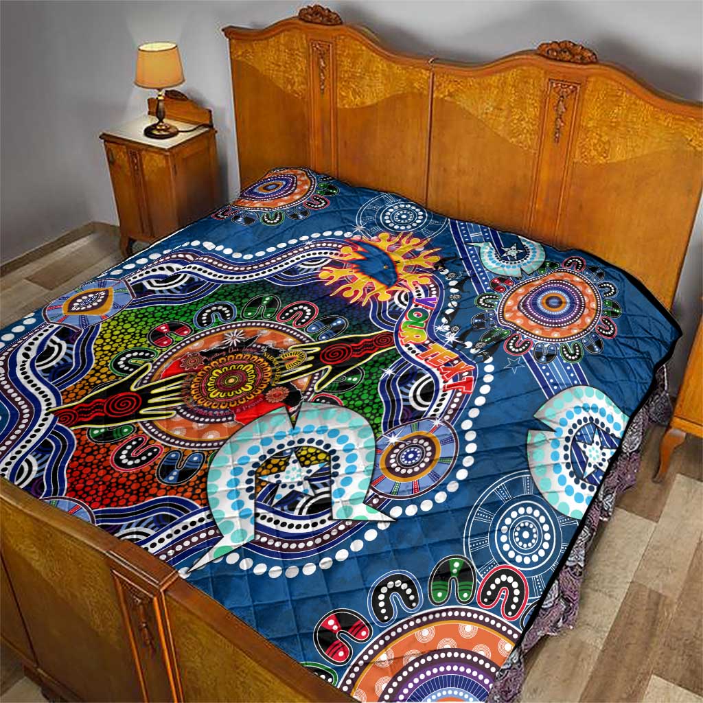 Custom NAIDOC Week 2024 Adelaide Crows Quilt Australia Aboriginal Dot Painting