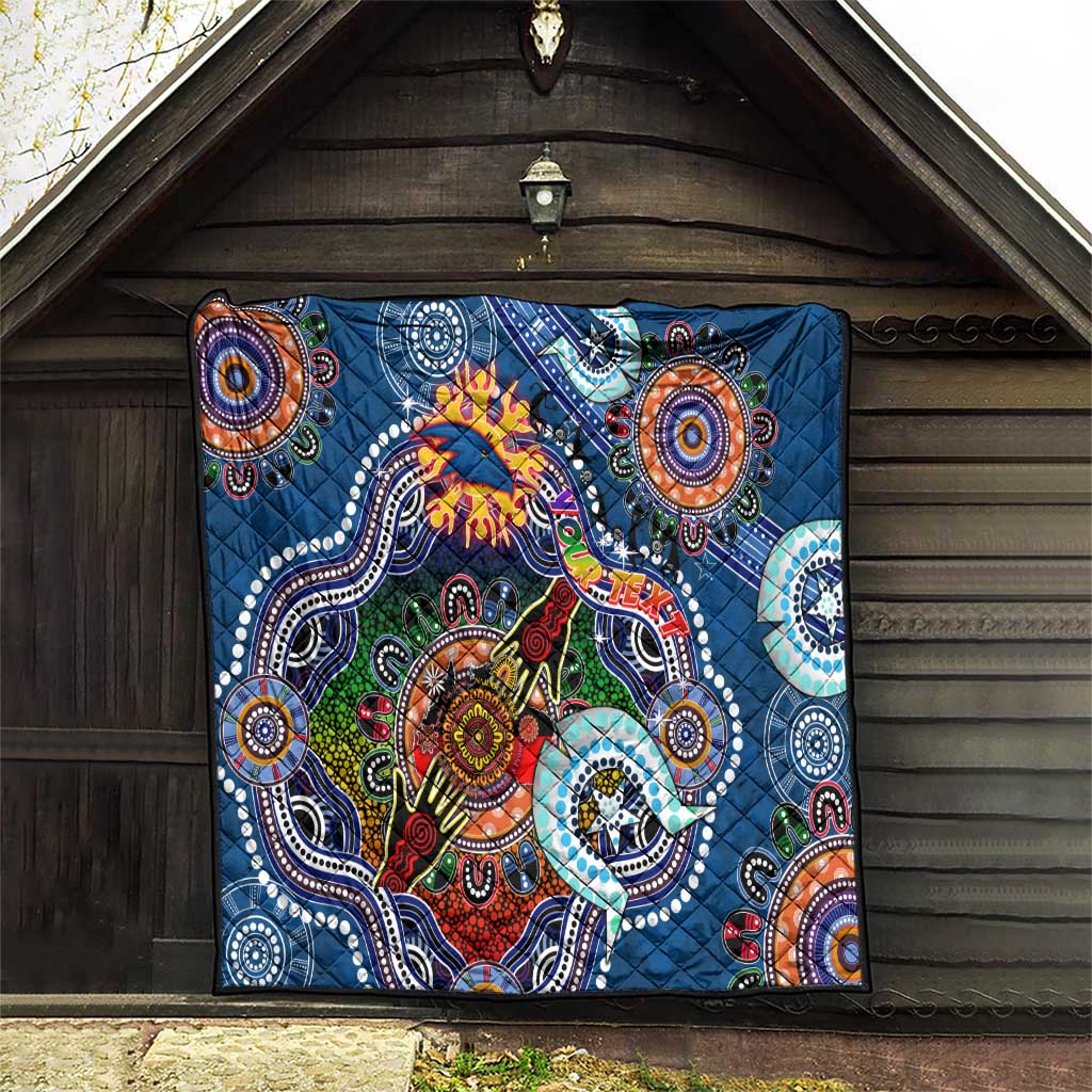 Custom NAIDOC Week 2024 Adelaide Crows Quilt Australia Aboriginal Dot Painting