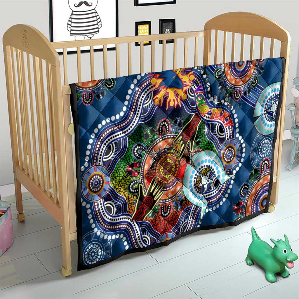 Custom NAIDOC Week 2024 Adelaide Crows Quilt Australia Aboriginal Dot Painting