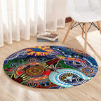Custom NAIDOC Week 2024 Adelaide Crows Round Carpet Australia Aboriginal Dot Painting