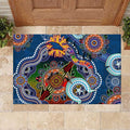 Custom NAIDOC Week 2024 Adelaide Crows Rubber Doormat Australia Aboriginal Dot Painting