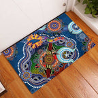 Custom NAIDOC Week 2024 Adelaide Crows Rubber Doormat Australia Aboriginal Dot Painting