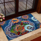 Custom NAIDOC Week 2024 Adelaide Crows Rubber Doormat Australia Aboriginal Dot Painting