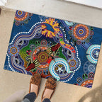 Custom NAIDOC Week 2024 Adelaide Crows Rubber Doormat Australia Aboriginal Dot Painting