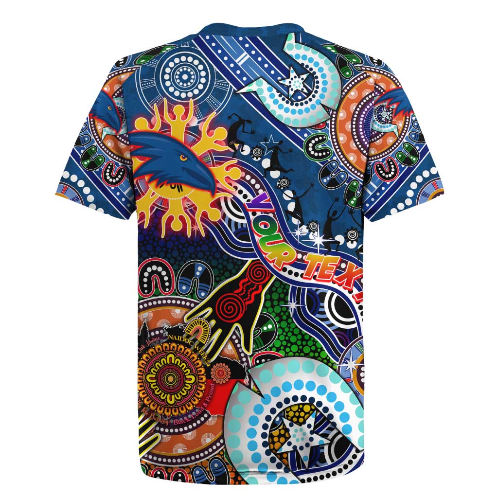 Custom NAIDOC Week 2024 Adelaide Crows Rugby Jersey Australia Aboriginal Dot Painting
