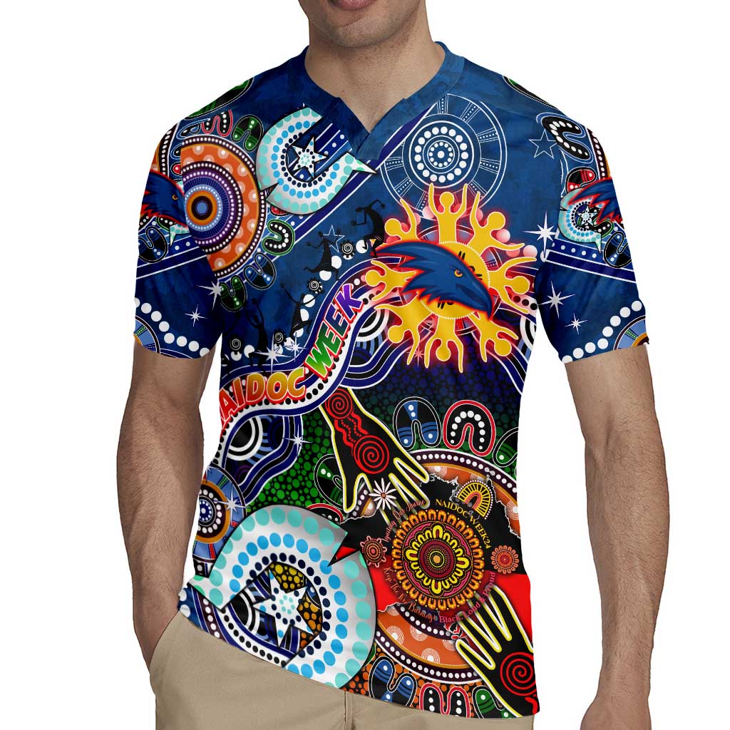 Custom NAIDOC Week 2024 Adelaide Crows Rugby Jersey Australia Aboriginal Dot Painting