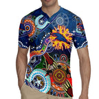 Custom NAIDOC Week 2024 Adelaide Crows Rugby Jersey Australia Aboriginal Dot Painting