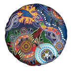 Custom NAIDOC Week 2024 Adelaide Crows Spare Tire Cover Australia Aboriginal Dot Painting