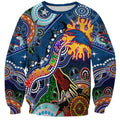 Custom NAIDOC Week 2024 Adelaide Crows Sweatshirt Australia Aboriginal Dot Painting
