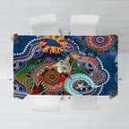 Custom NAIDOC Week 2024 Adelaide Crows Tablecloth Australia Aboriginal Dot Painting