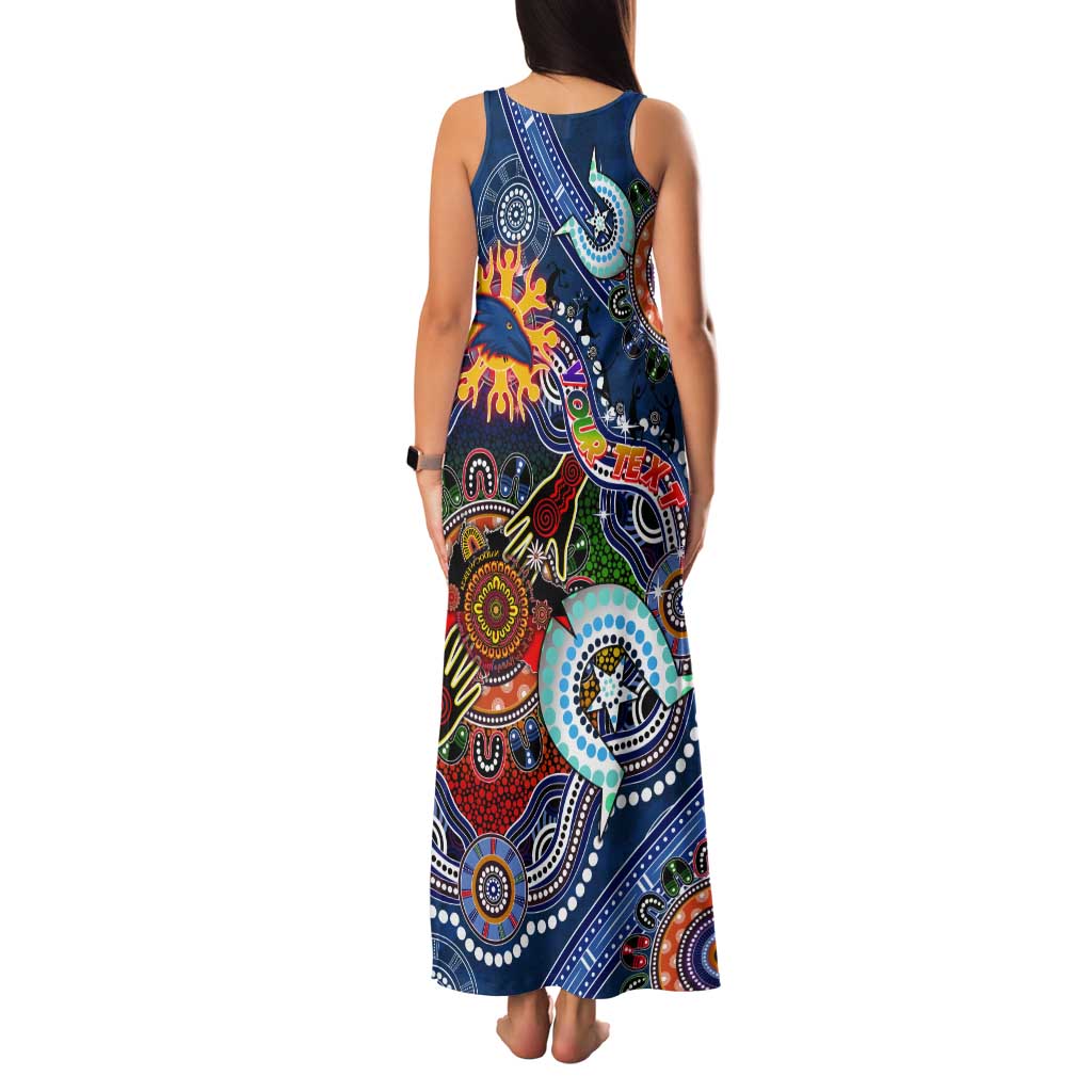 Custom NAIDOC Week 2024 Adelaide Crows Tank Maxi Dress Australia Aboriginal Dot Painting