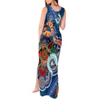 Custom NAIDOC Week 2024 Adelaide Crows Tank Maxi Dress Australia Aboriginal Dot Painting